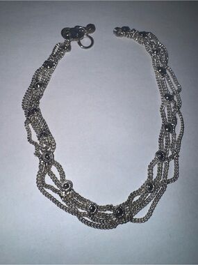 Traditiona multi-strand layered ankle bracelet (often called an Indian Payal)